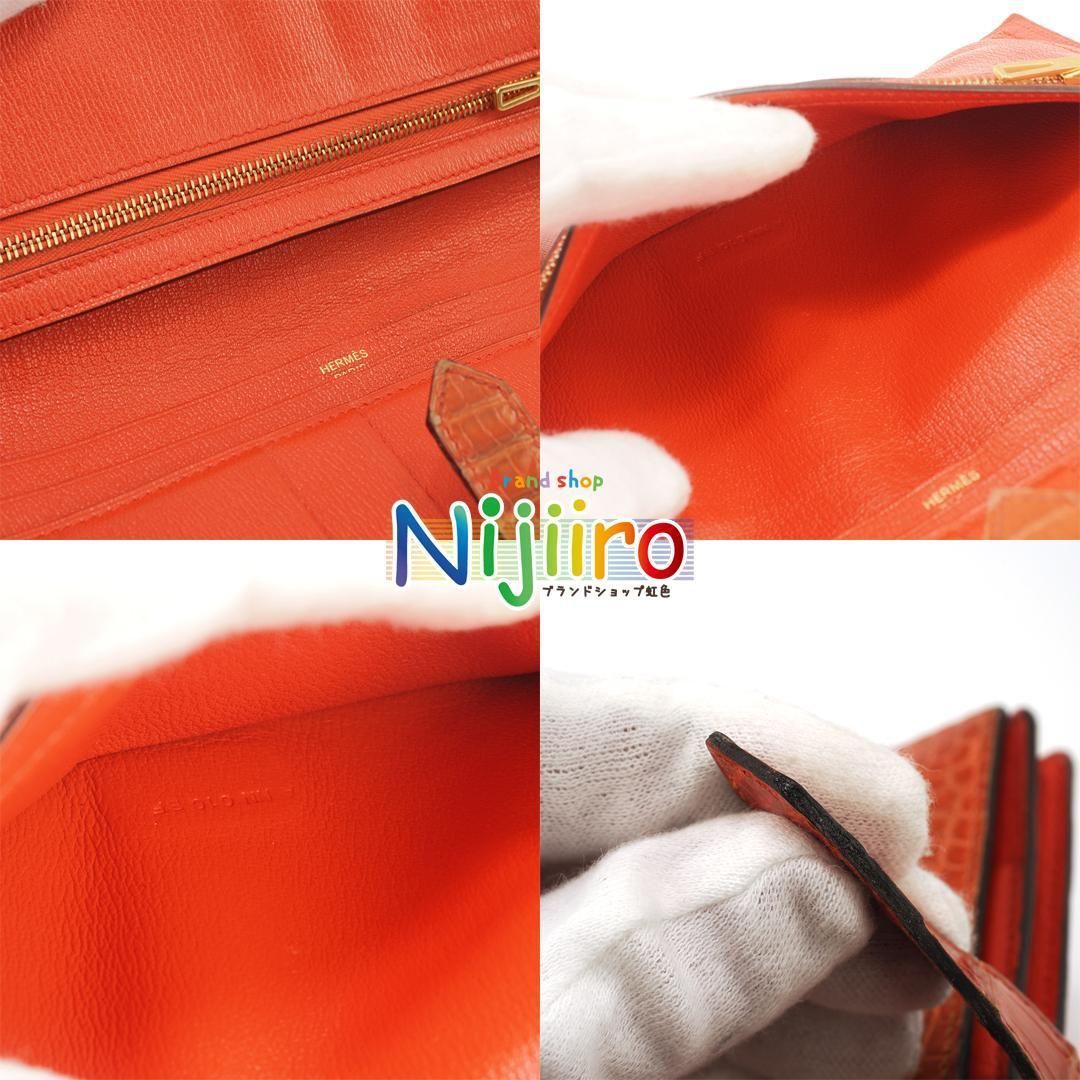【極美品】エルメス　ベアン　長財布　スフレ　アリゲーター　ウォレット　 1667 極美品】エルメス ベアン 長財布 スフレ アリゲーター ウォレット 1667