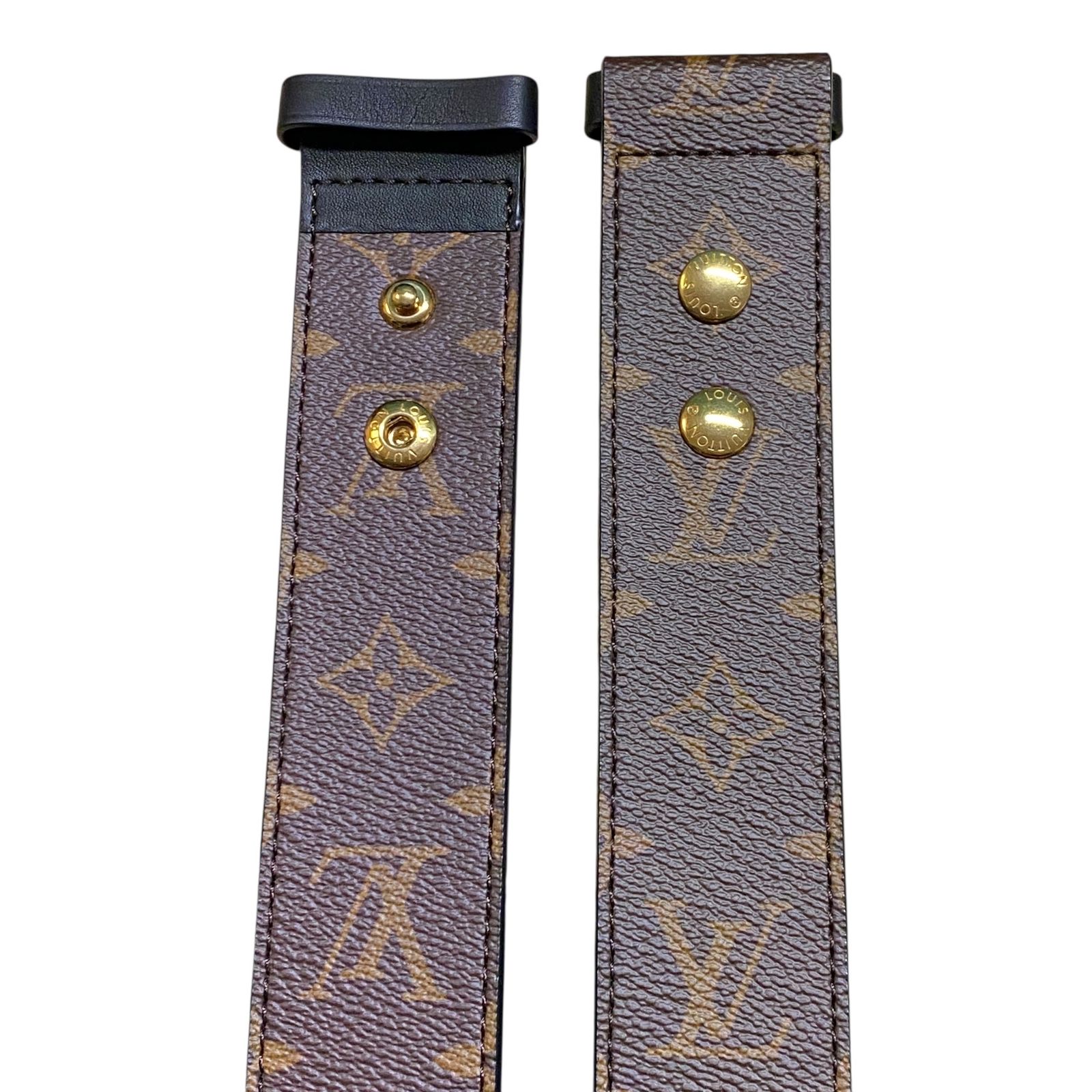 品 LOUIS VUITTON ルイヴィトン モノグラム J02465 ショルダー ストラップ ブラウン 小物 本体のみ W100366RK