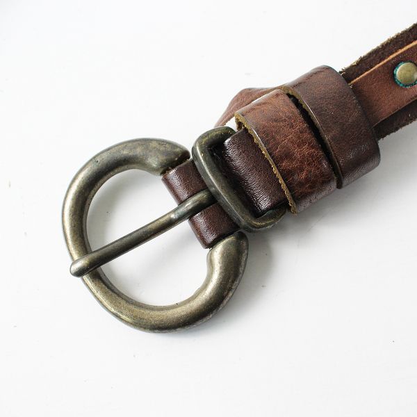 【新品】パラスパレス本革ベルト Pal'las Palace パラスパレス レザーベルト/ブラウン 牛革