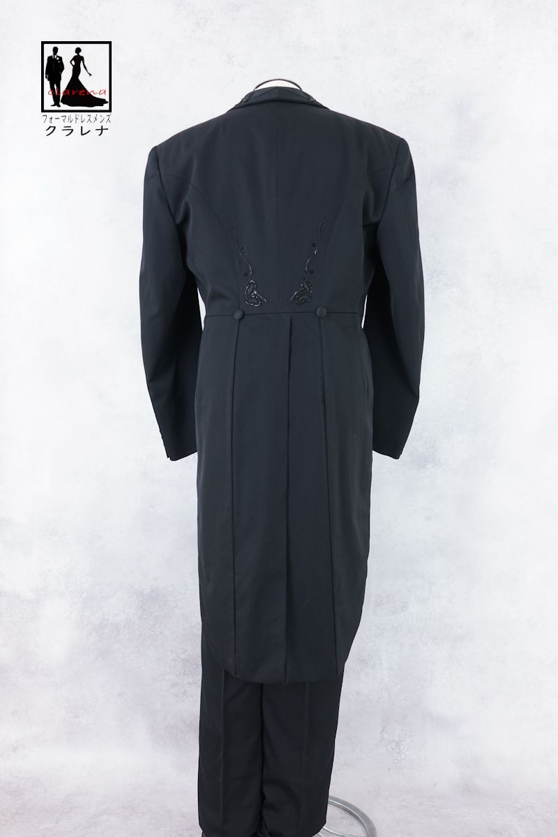 フォーマル衣装 蝶タイ付き scalasiano 黒 エンビ服 Y7 MMm1250 スカラシアーノ ビーズ刺繍 クラレナ 燕尾服 テールコート 品 洋装 メンズ 燕尾服 KANDAIZUMI_COM