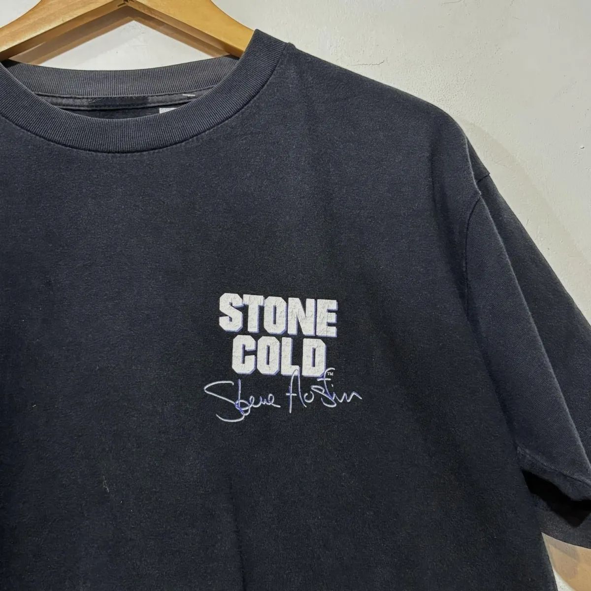 00s WWE プロレス　ストーンコールド　バッグ Tシャツ 00s WWE STONE COLD Skull Print T-Shirt S / ストーンコールド
