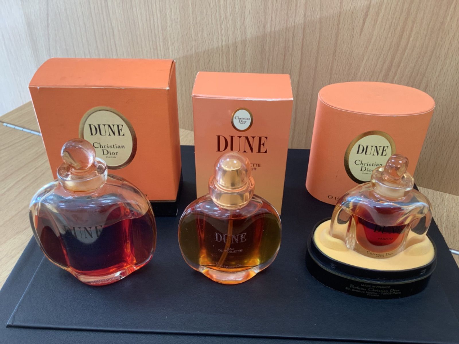クリスチャンディオール　DUNE 3本セット　オードトワレ　レア　100ml クリスチャンディオール DUNE 3本セット オードトワレ レア 100ml香水
