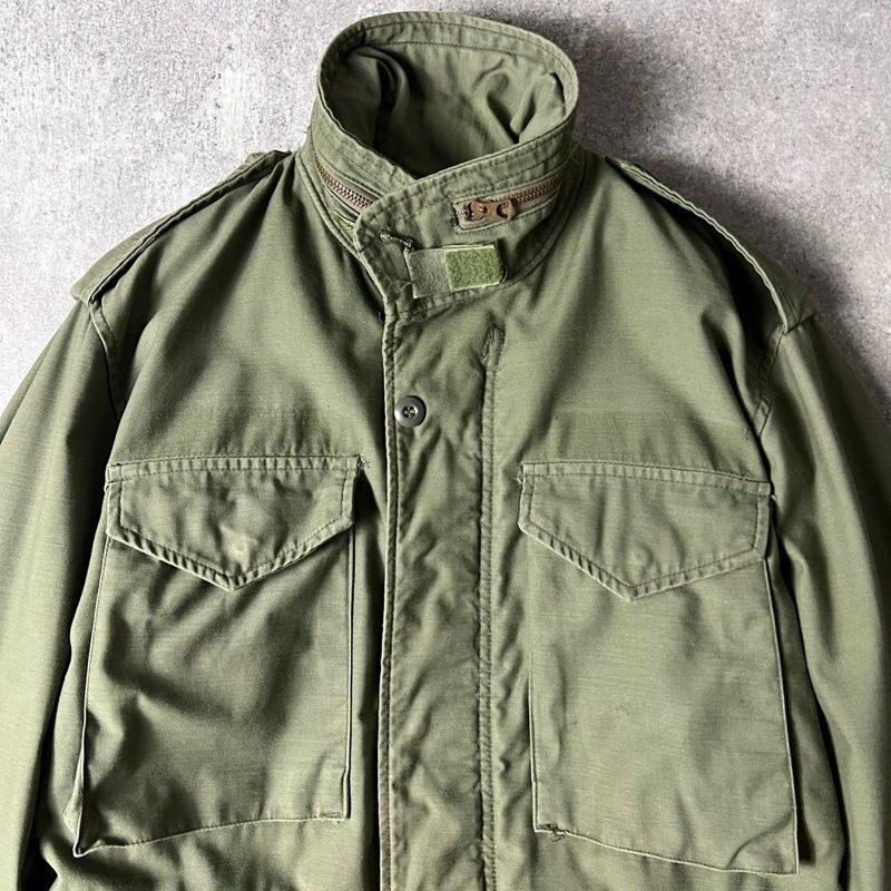 70s 76年製 US ARMY 米軍実物 M-65 フィールド ジャケット S-S 3rd 70年代 ビンテージ ミリタリー アーミー オリーブ グリーン