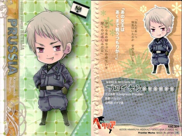 ux108 カード ヘタリア PRUSSIA プロイセン No 30 フロンティア