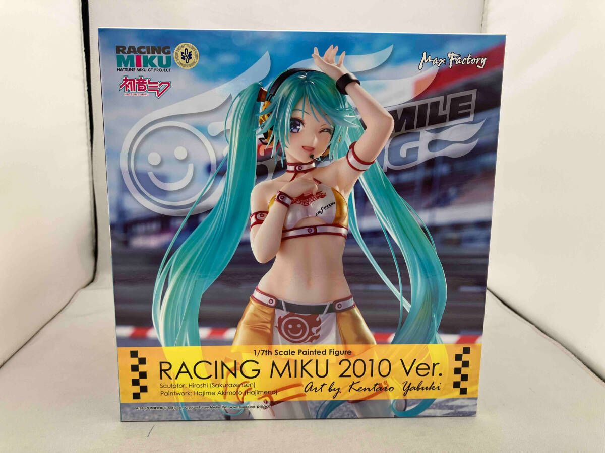 美品 未開封品 マックスファクトリー 初音ミク レーシングミク 2010Ver. 1/7 Art by 矢吹健太朗 ボーカロイド