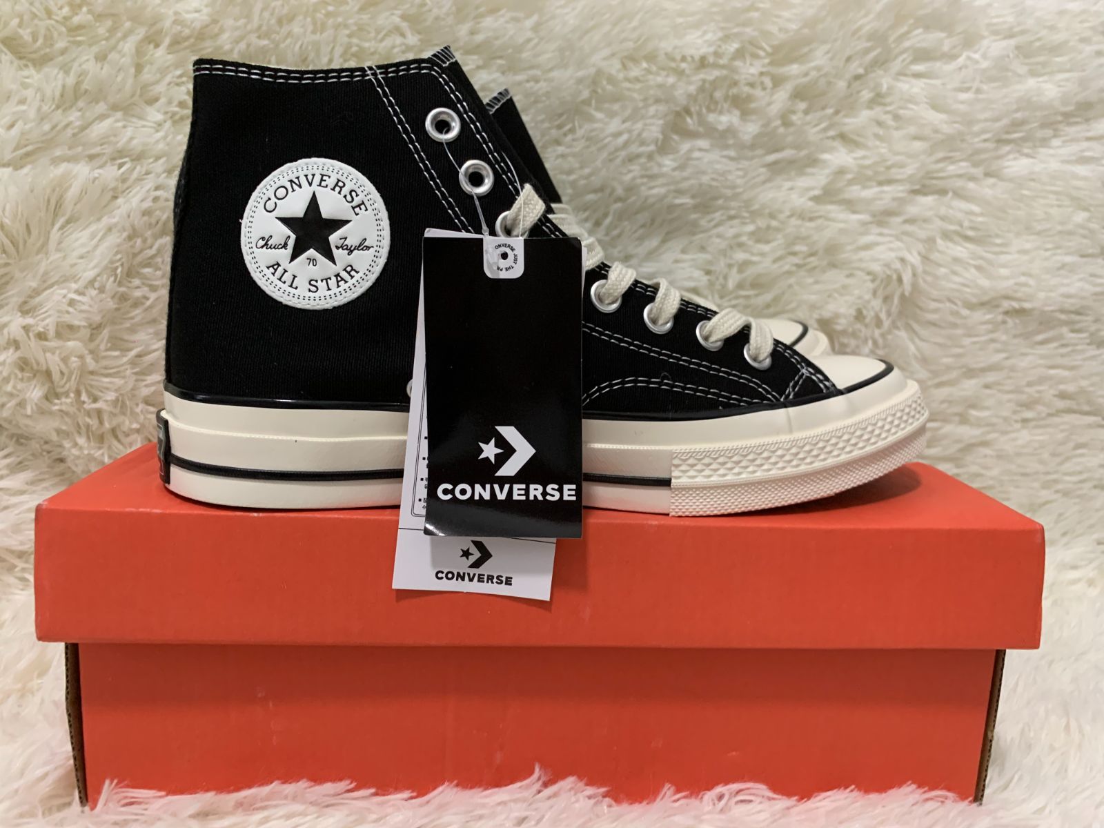 未使用 コンバース converse チャックテイラー CT70 スニーカー ブラック レディース/メンズ 男女兼用 黒