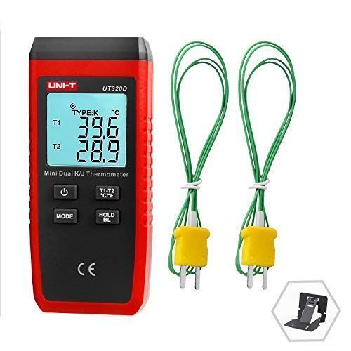 UNI-T 熱電対温度計 K/Jタイプ 温度差測定 温度センサー 高精度 -5…