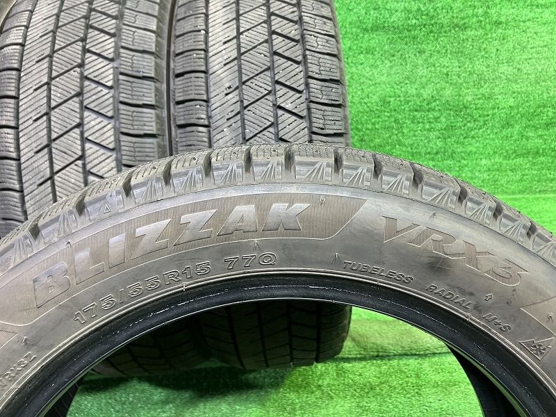 BRIDGESTONE スタッドレス ブリヂストン ブリザックVRX3 175|55R15 4本 7ミリ 2025年 FFCRYSTALESIA_COM