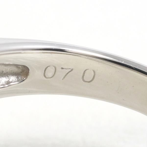 PT900 リング 指輪 11.5号 アコヤ真珠 約9mm ダイヤ 0.70 カード鑑別書