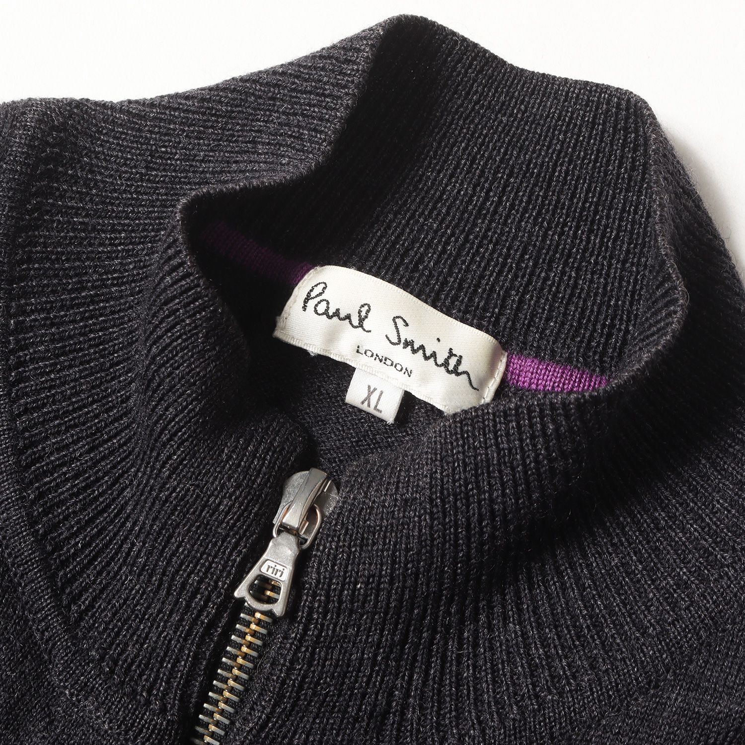 Paul Smith ポールスミス ニット ヘザーダークグレー サイズ:XL 