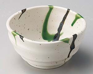 和食器 ロ066-148 粉引黒オリベ流し四角小鉢