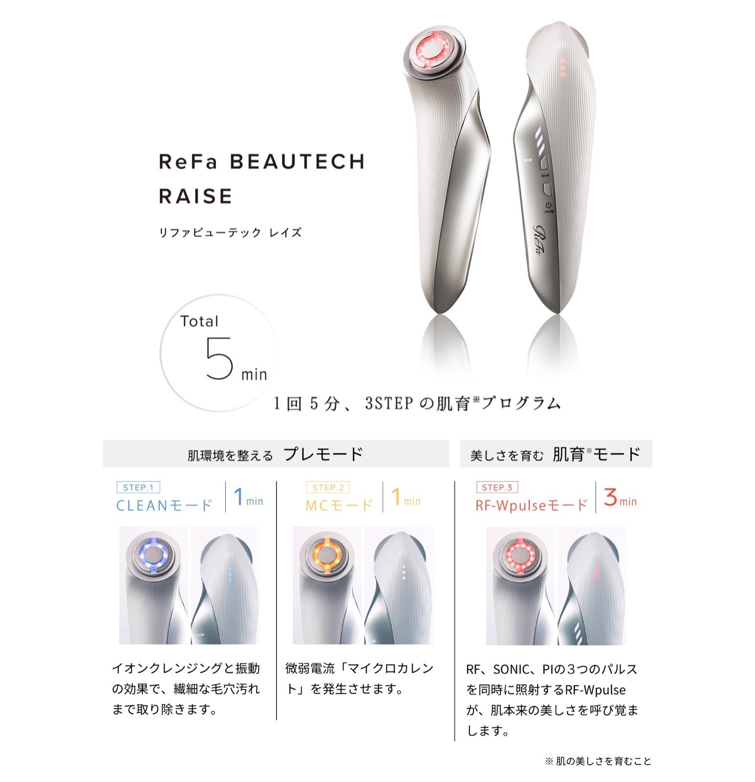 リファ ビューテック レイズ ブラック ReFa BEAUTECH RAISE