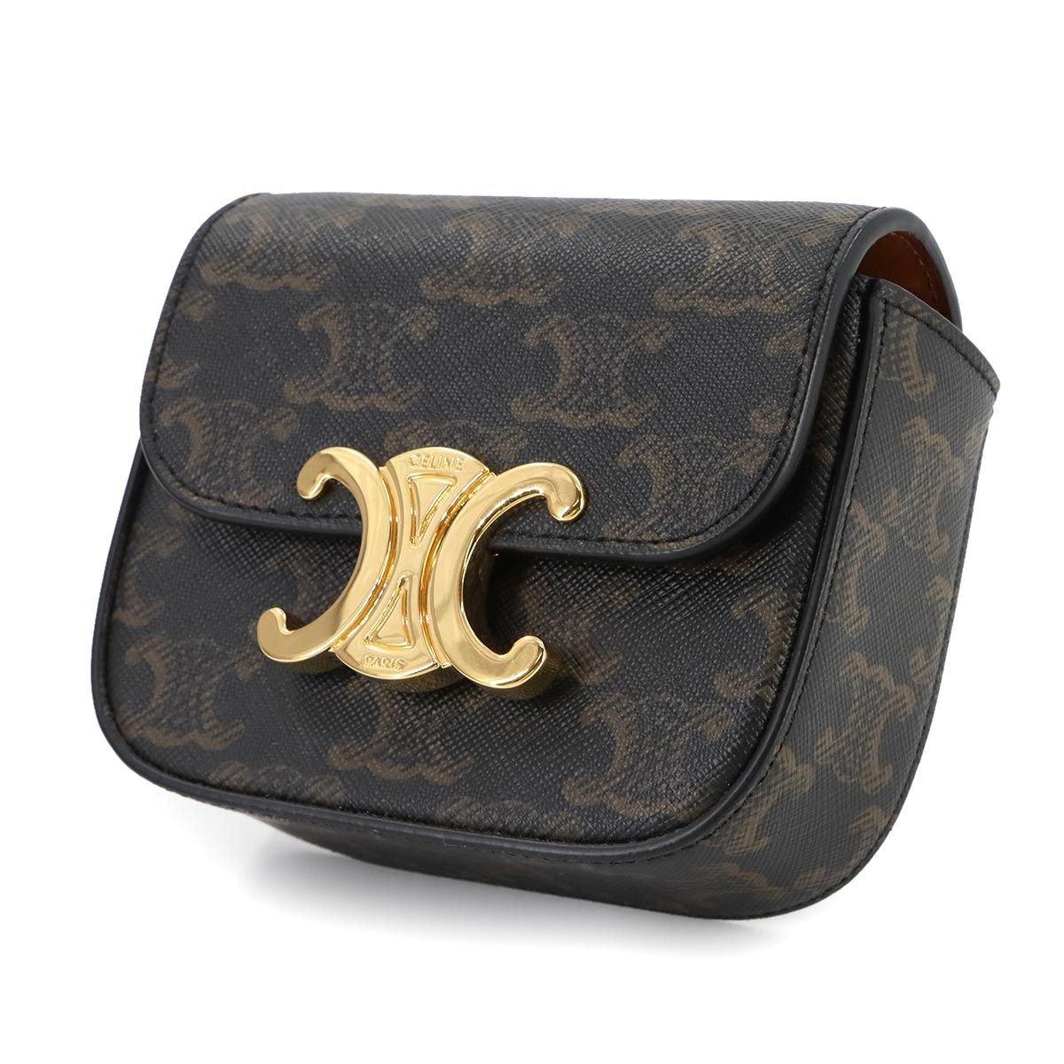 新品同様 セリーヌ CELINE トリオンフ ミニ クロード ショルダー