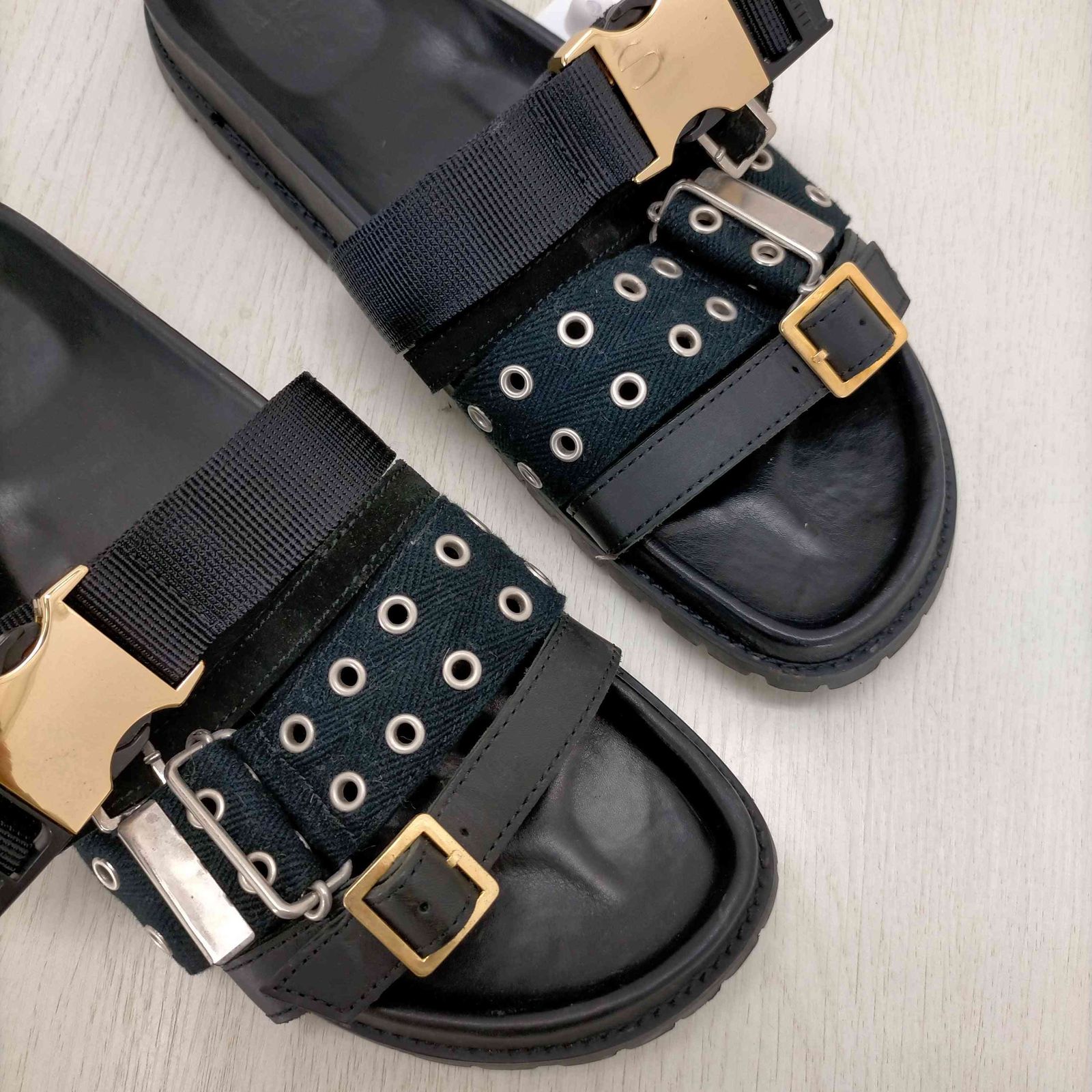 サカイ Sacai 20ss Black Belted Sandals ベルトサンダル メンズ