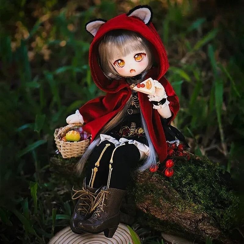 アンティーク　ミニョネット　ドール　＊赤いリボンの女の子＊ TinyFox 幼い赤狼 リトルアンナ 1/6スケールMJDドール - メルカリ