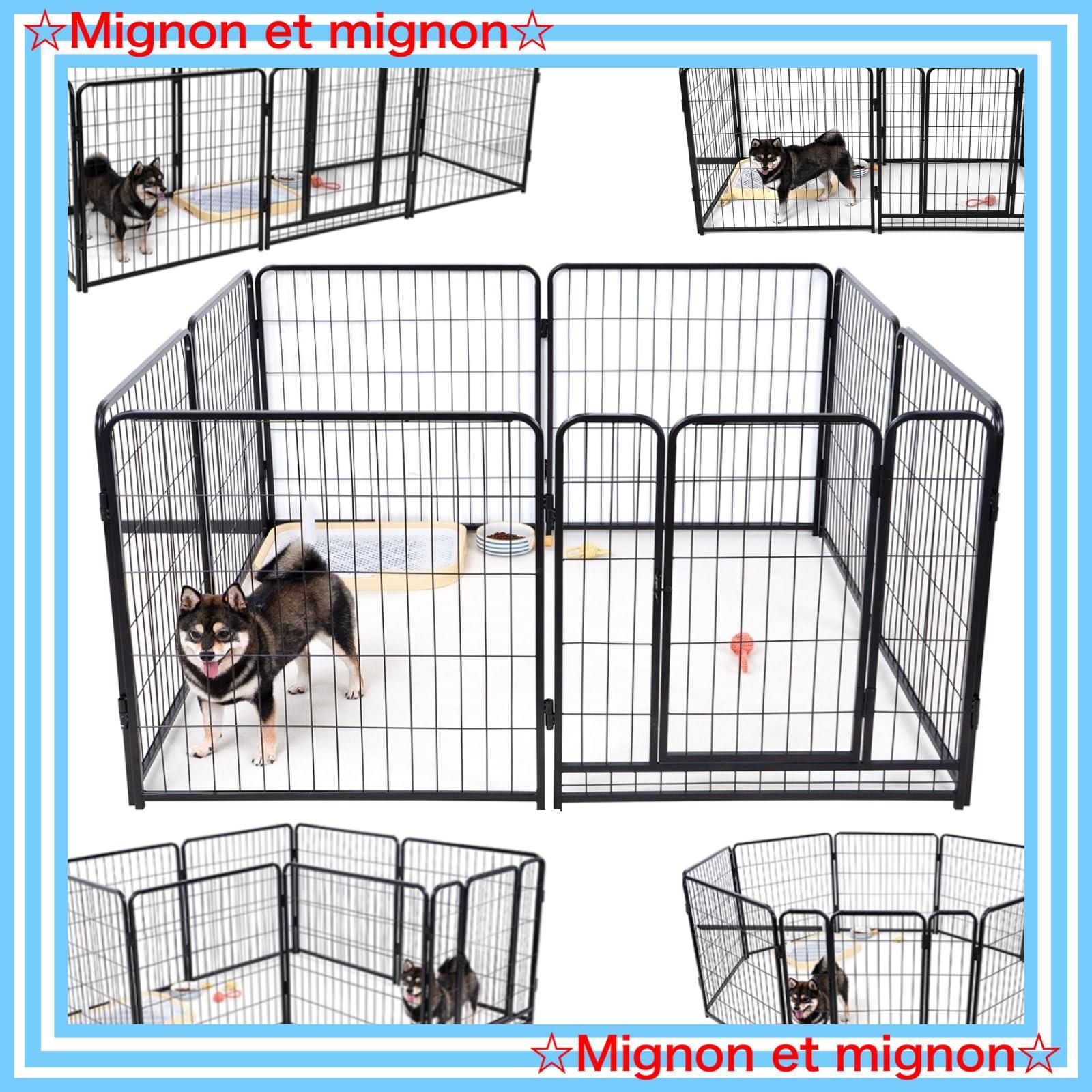 KIRATAKU 大型犬 サークル スチール製 ペットサークル 犬用