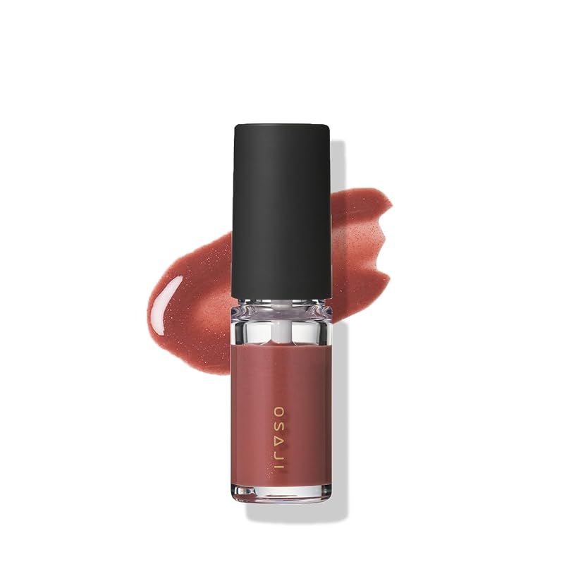 オサジ（OSAJI）ニュアンス リップグロス「立体的な唇/乾燥から守る 敏感肌向け 唇保護 重ね使い 美しい色 艶 透明感」4.5g /08 Aruhi〈ある日〉