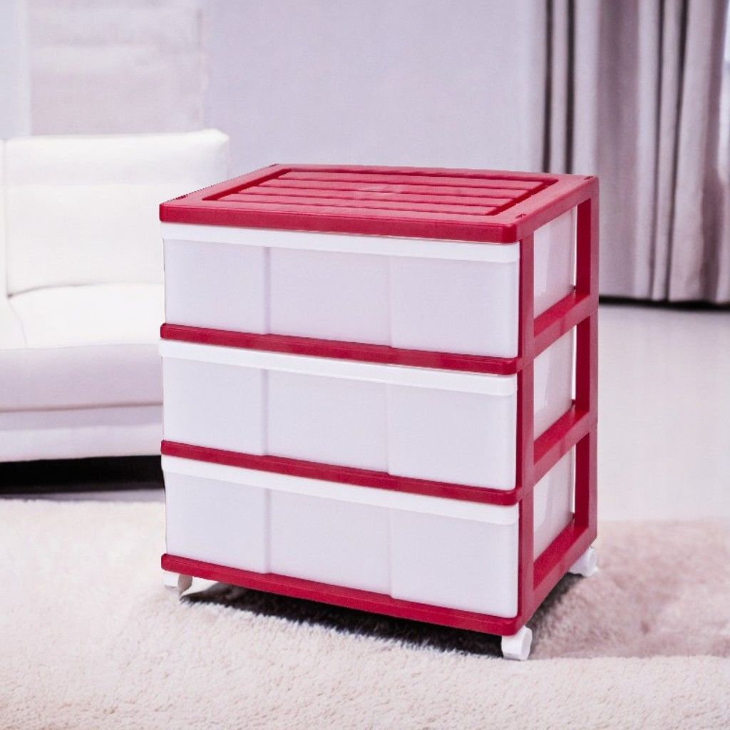 引き出し 3段 幅60 奥行40 高さ66cm おしゃれ ホワイト／ネイビー お 手頃 価格家具・インテリア - ワイドチェスト 3段 幅60 奥行40 高さ