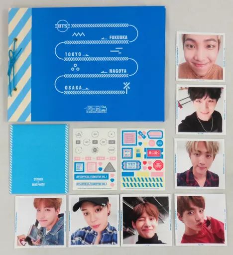 紙製品 男性 BTS 防弾少年団 スクラップブック ステッカー ミニフォト付き 防弾少年団 JAPAN OFFICIAL FANMEETING VOL.3 ～君に届く～