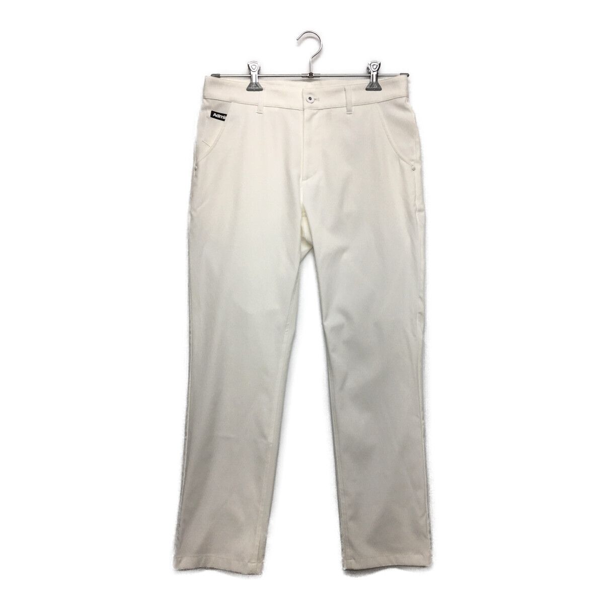 中古 メンズ アドミラルゴルフ Admiral Golf パンツ M 白 ホワイト  ロングパンツ ストレッチ