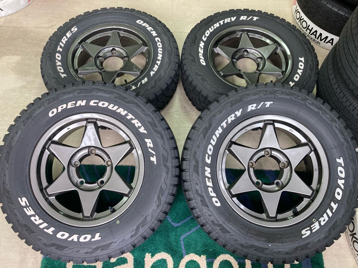 ジムニーシエラに!!BERG 5.5J ±0 5|139.7◆チューブ入り!!225|70R16 TOYO RT バリ山 ◆JB74 JB64 JB23 JA11 JA12 ジムニー