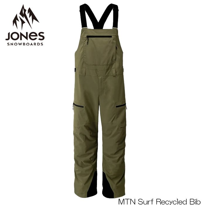 25-26 JONES ジョーンズ スノーボード ウェア MTN Surf Recycled Bibs マウンテンサーフ ビブパンツ 日本正規品