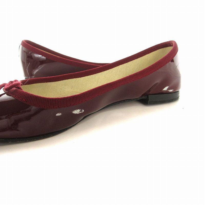 レペット Repetto バレエシューズ フラットパンプス エナメル リボン