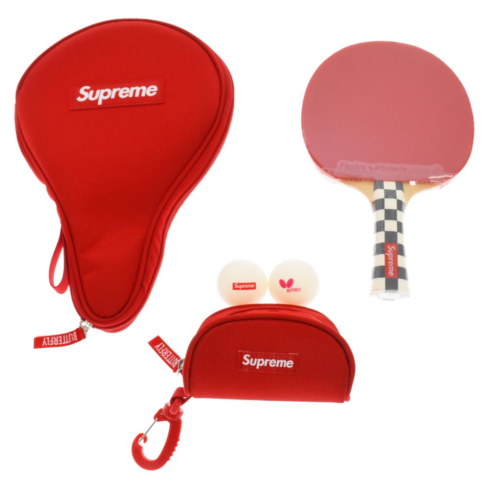 SUPREME (シュプリーム) 19AW Butterfly Table Tennis Racket Set 卓球ラケット ボールセット レッド