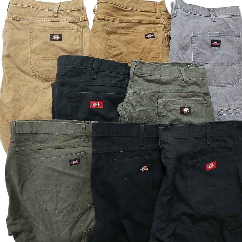 古着卸 ディッキーズ Dickies ダック ペインター パンツ 8枚セット メンズ 42 44 ワーク ツールポケット 古着 NB9802 KIN-KAAI_COM