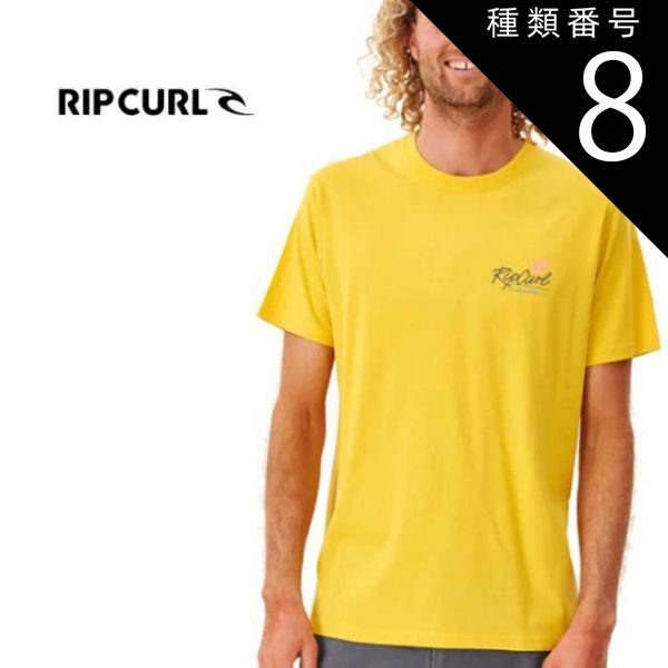 種類8：PASTEL YELLOW/M 【RIPCURL/リップカール】CTEZF9 PLAYA VIBRATIONS TEE  半袖 Tシャツ メンズ ティーシャツ トップス