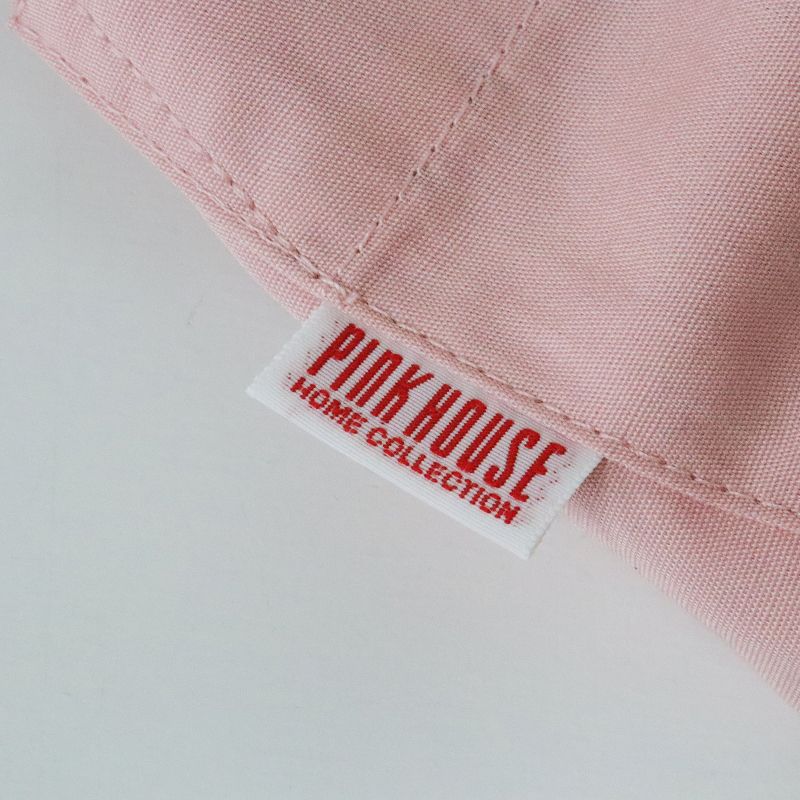 PINK HOUSE ロゴ刺繍入り ローンタブリエ エプロン（白） PINK HOUSE