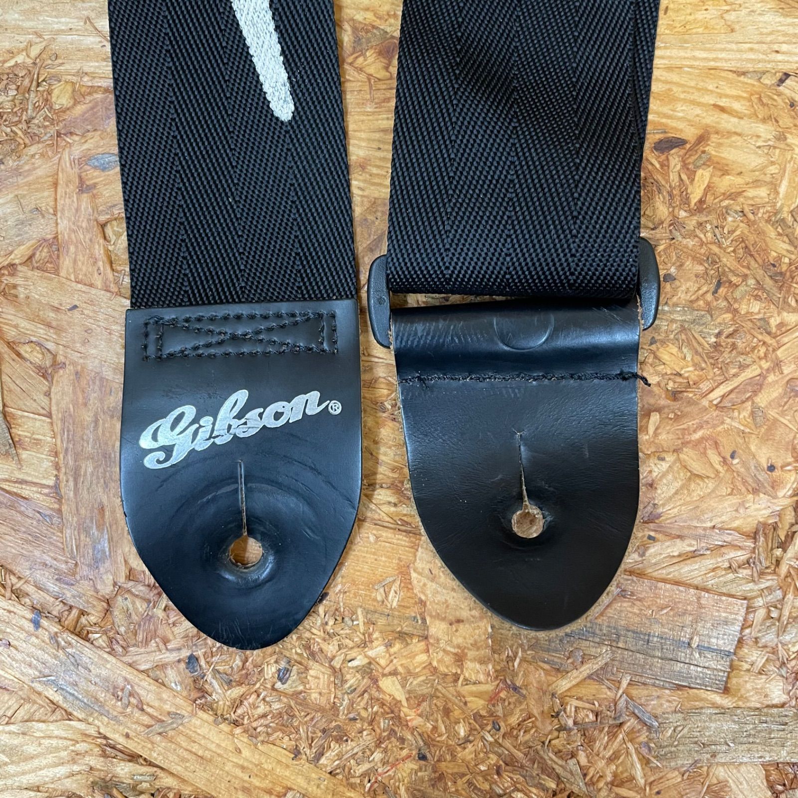 Gibson 旧ロゴ Lightning Bolt ストラップ ギター ストラップ
