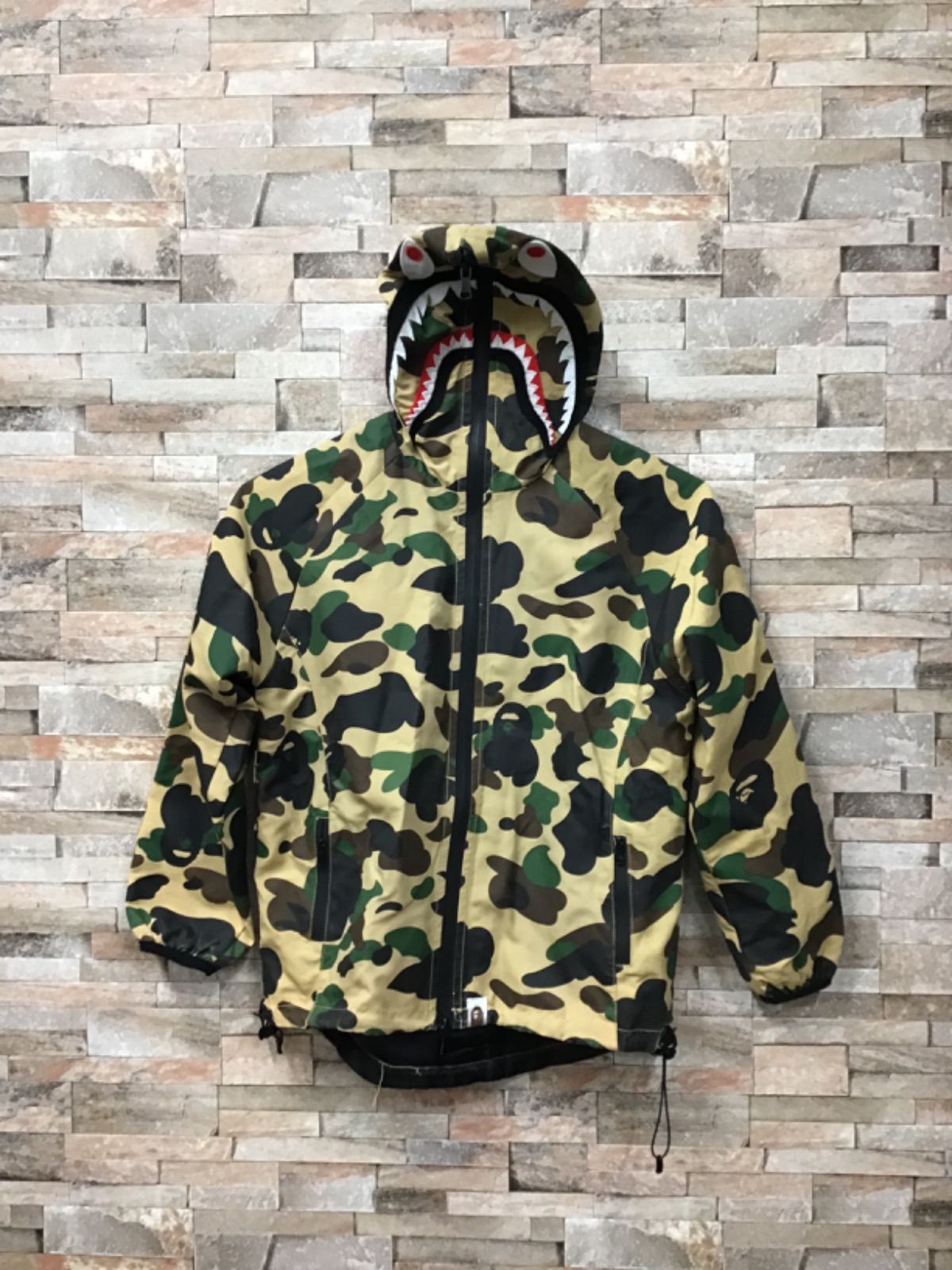 A Bathing Ape カモフラージュパーカー Sサイズ A BATHING APE パーカー MAP CAMO SHARK RELAXED FIT FULL ZIP