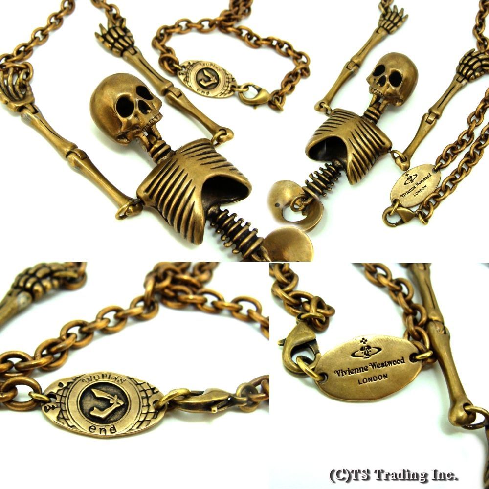 ヴィヴィアン ネックレス Giant Skelton Orb Necklace ジャ慰安と