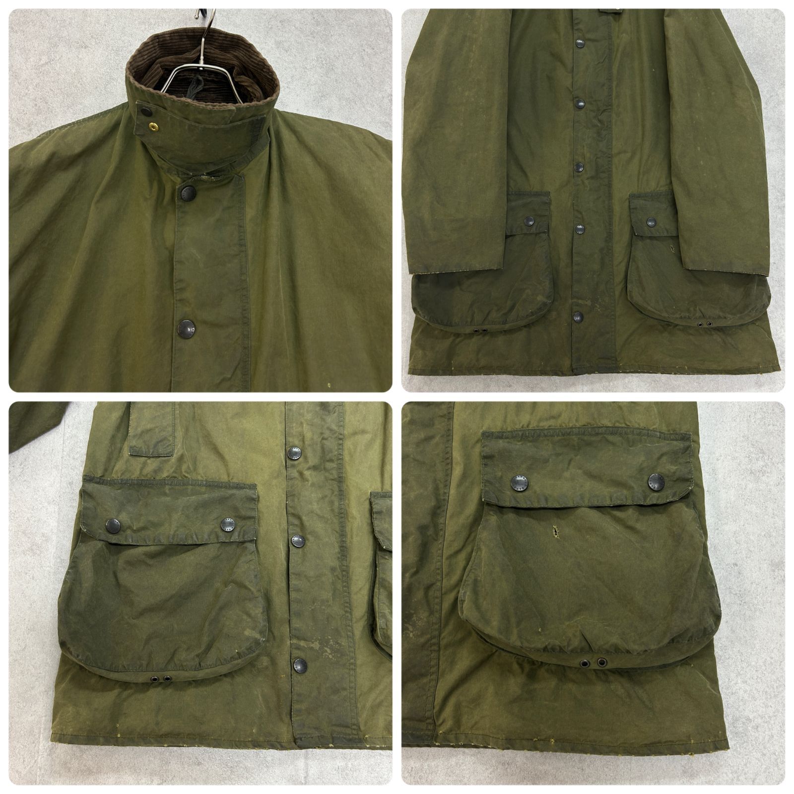 バブアー Barbour BORDER 90年代 ボーダー 旧3ワラント ワックス