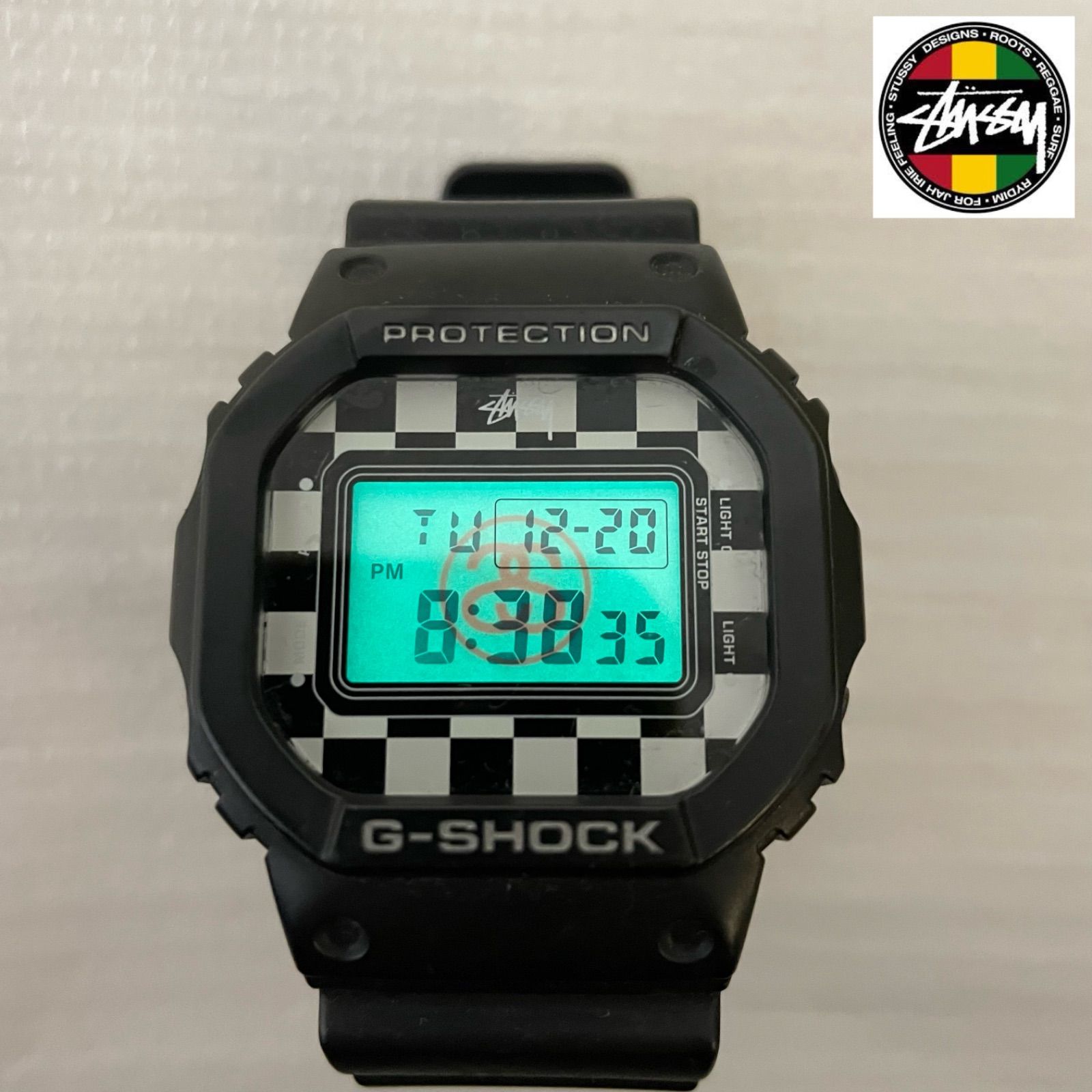 STUSSY × G-SHOCK フラグチェック DW-5600VT - メリカルくんのメルカリ