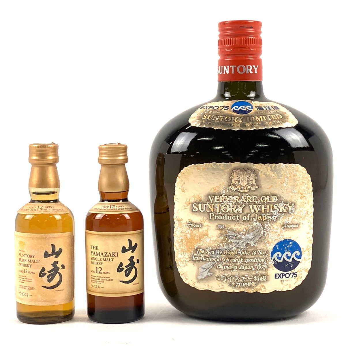 Suntory 山崎 12年 ピュアモルトウイスキー 50ml 3本 山崎 12年 ピュアモルトウイスキー 50ml 3本セット 楽天市場