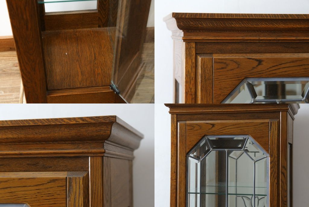 三越 brugge カントリーハウス 照明付飾り棚 ステンドグラス