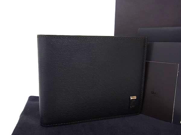 dunhill ダンヒル サイドカー レザー 二つ折り 財布 ウォレット 札入れ カード入れ メンズ ダークブラウン系 BM9491