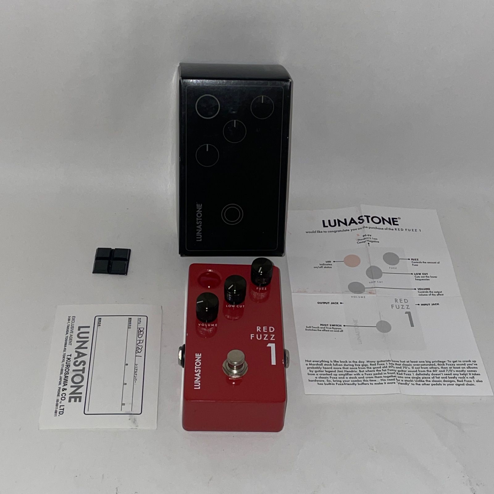 超 LUNASTONE ファズ RED FUZZ 1