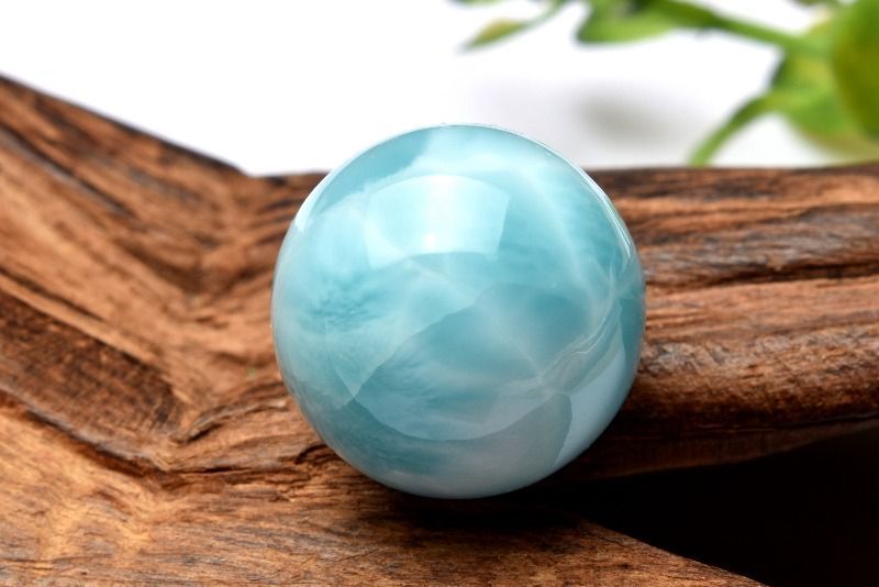 1点物】大珠◇三大ヒーリング ラリマー 18.5mm 丸玉(台座なし
