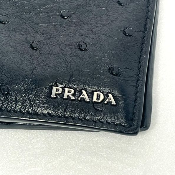 値下げ!PRADA プラダ ニつ折り札入れ 2MO004 オーストリッチ 値下げ!PRADA プラダ ニつ折り札入れ 2MO004 オーストリッチ