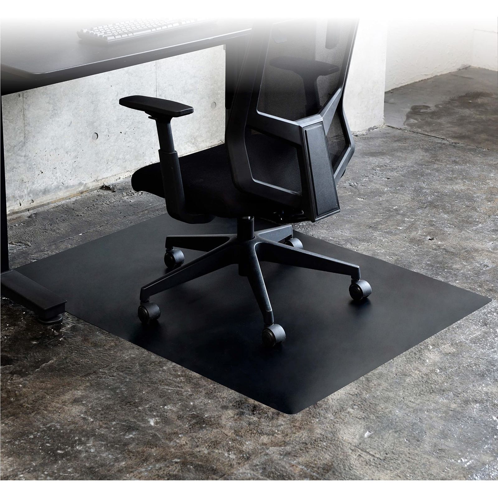新品 チェアマット 幅120×奥行90cm キズや汚れに強い 床保護 [山善]