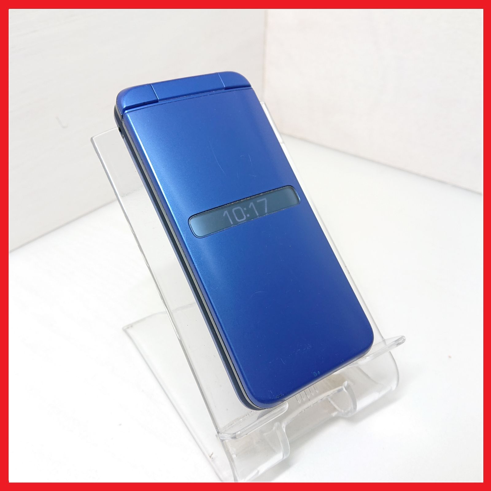 美品 SIMロック解除可 ソフトバンク 701KC BLUE ブルー（Amazon