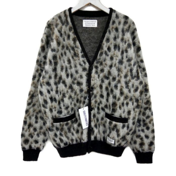 WACKO MARIA 23FW 汚かっ レオパードカーディガン M
