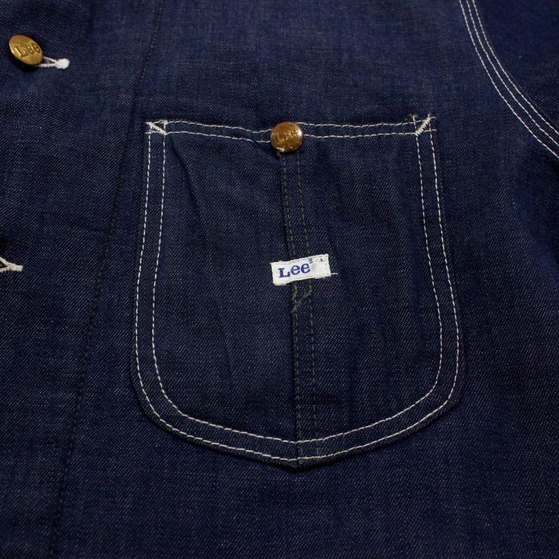 70s USA製 vintage Lee 81-LJ 裏地ブランケット カバーオール メンズ L
