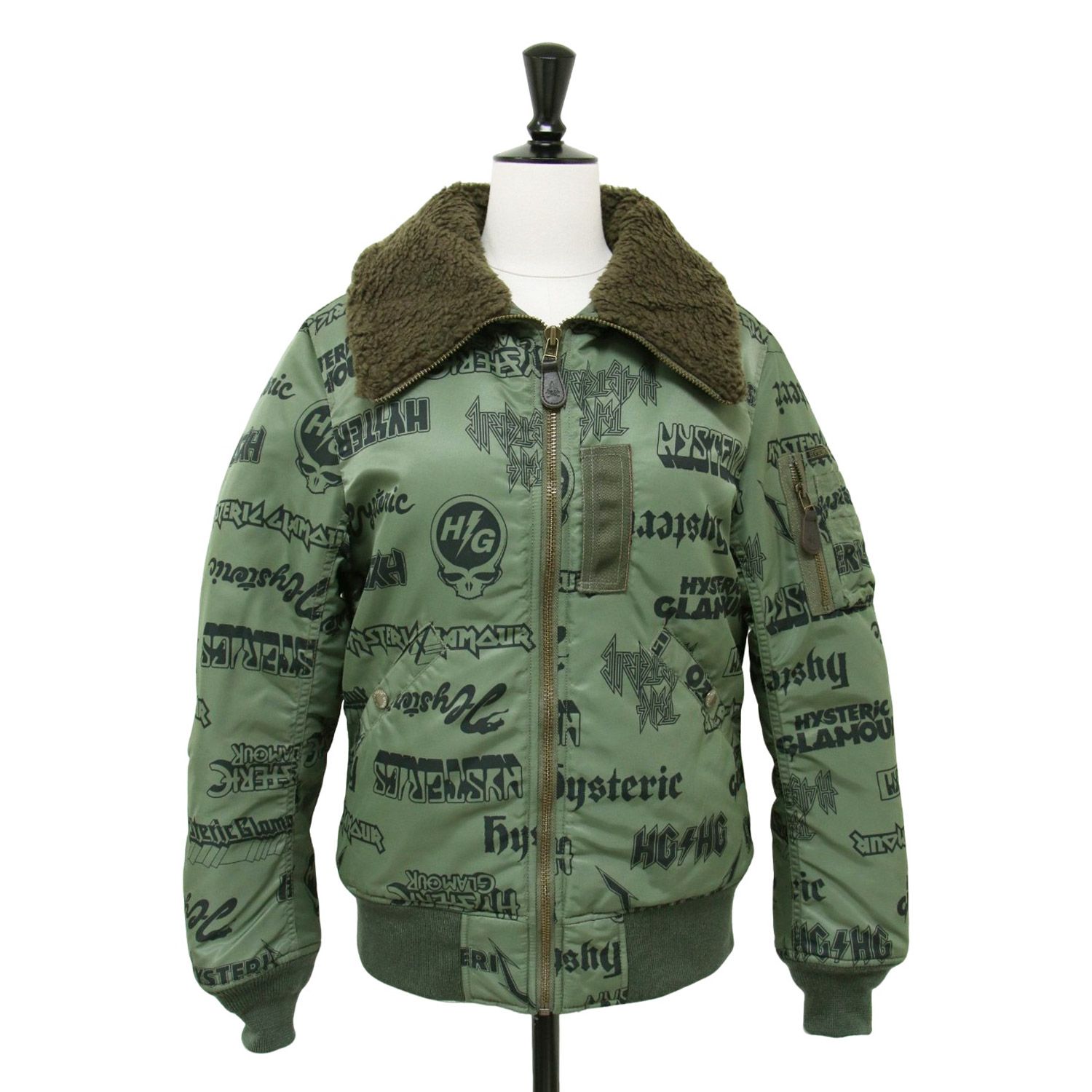 美品 HYSTERIC GLAMOUR ヒステリックグラマー ジャケット カーキ 