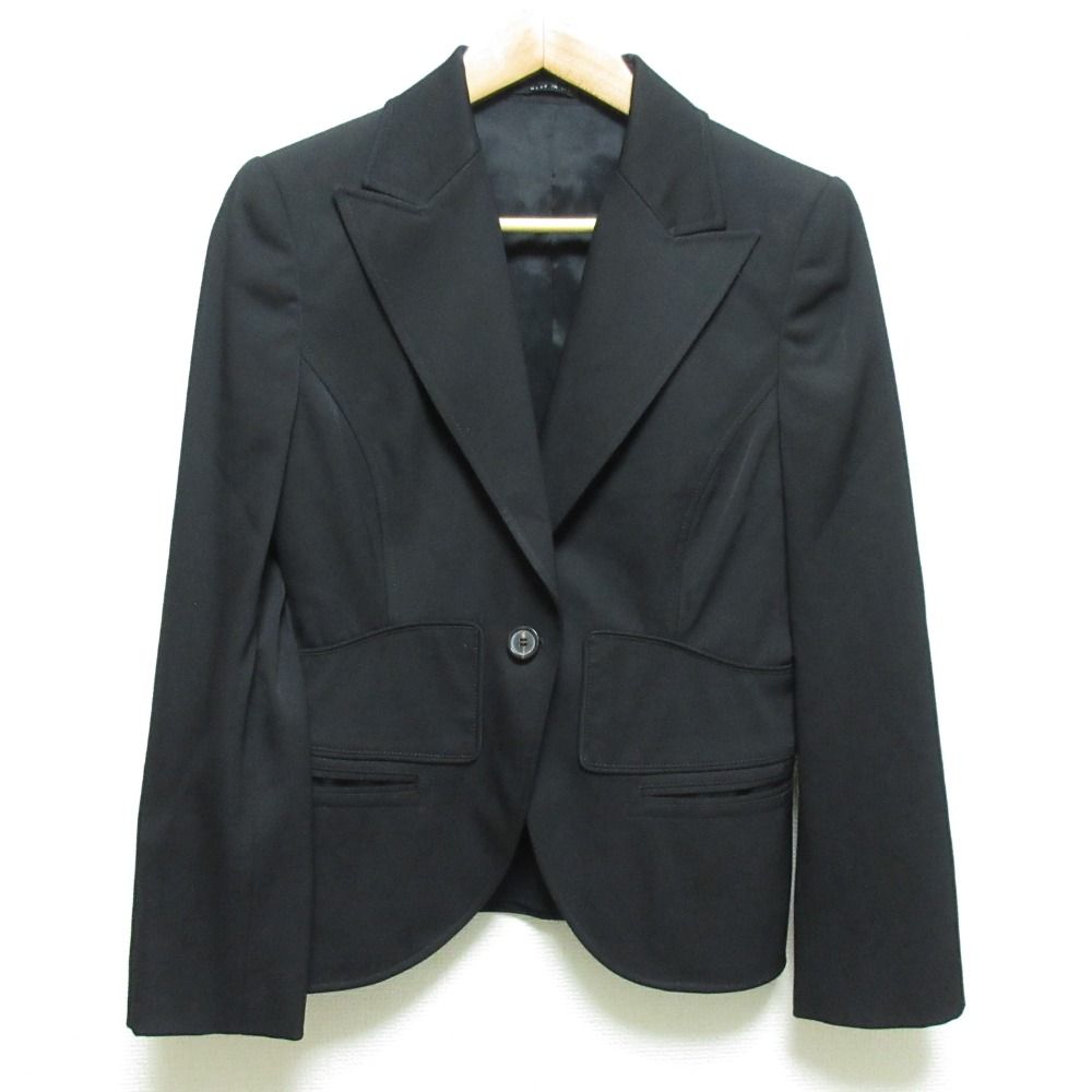 GUCCI グッチ トムフォード期 テーラードジャケット パンツ シングルスーツ セットアップ サイズ40 38 ブラック レディース 古着
