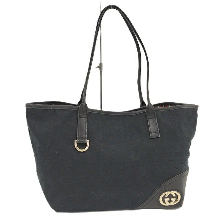 GUCCI ショルダーバッグ GGキャンバス ブラック 169946