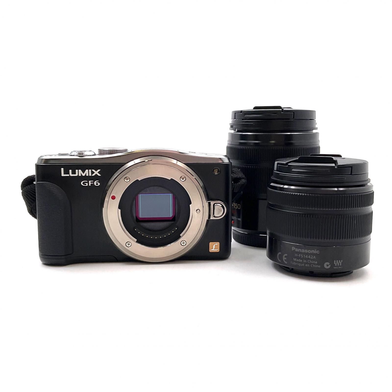 LUMIX GF6 ホワイト + レンズ2本 + ケース Amazon | パナソニック ルミックス ミラーレス一眼カメラ ルミックス